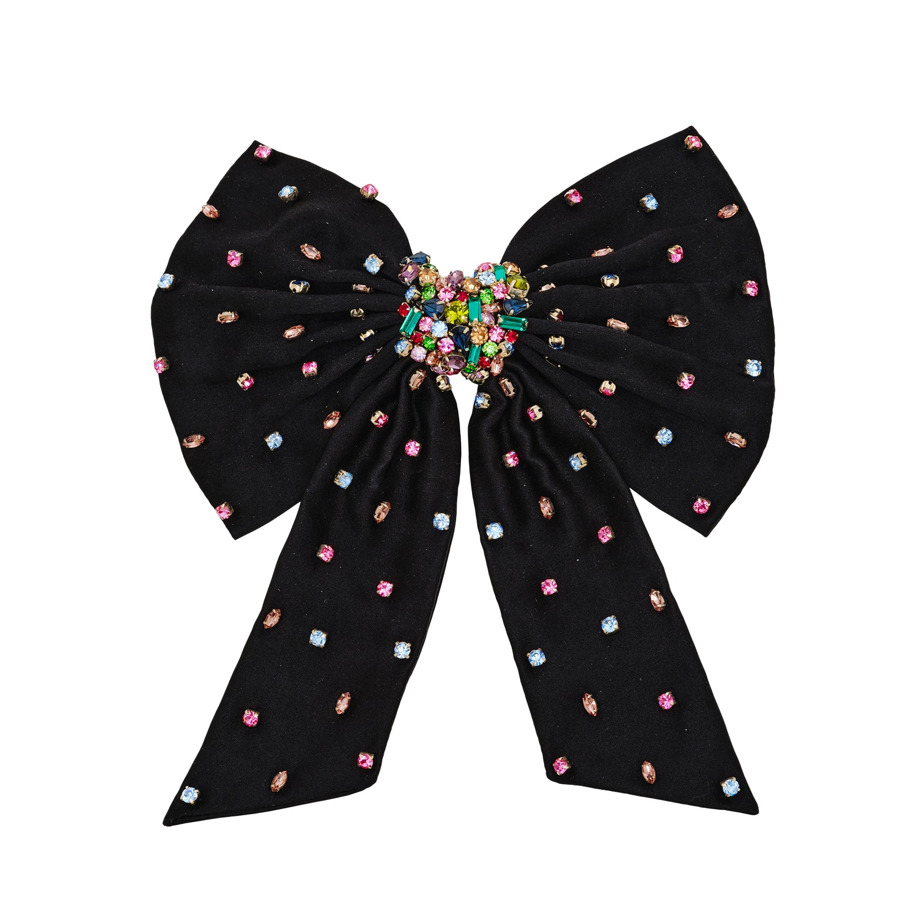Grace Crystal Bow Hair Clip