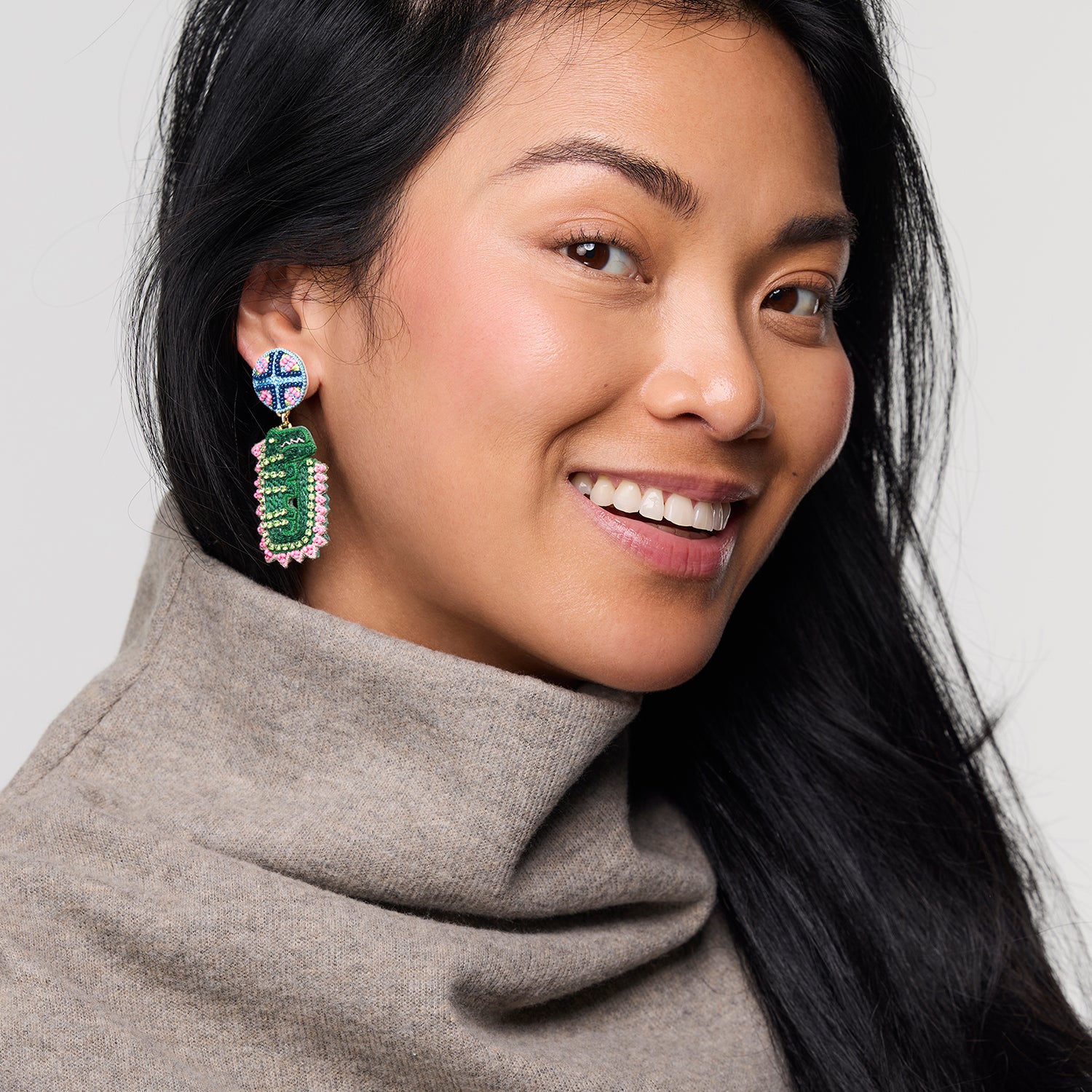 Model wearing Leslie Earrings