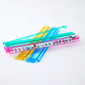 Oh My Mahjong Multicolor Acrylic Rack & Pusher Set
