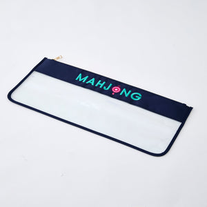 Oh My Mahjong Navy Stitched Mahjong Bag