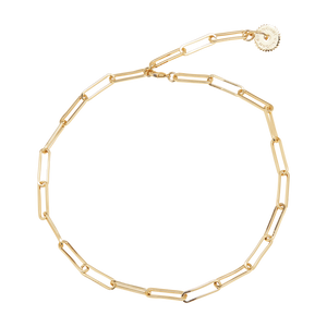 Mignonne Gavigan Paper Clip Necklace Chain Gold