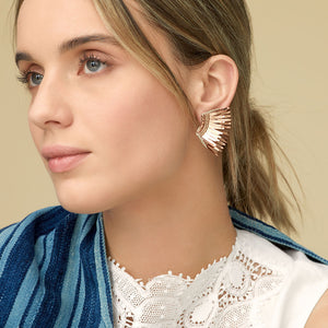Mignonne Gavigan Metallic Rose Gold Mini Madeline Earrings