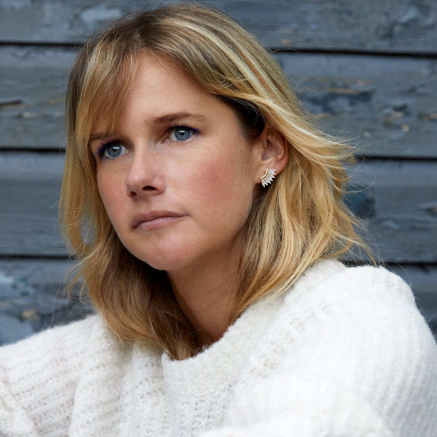 Mignonne Gavigan Petite Crystal Madeline Earrings Gold