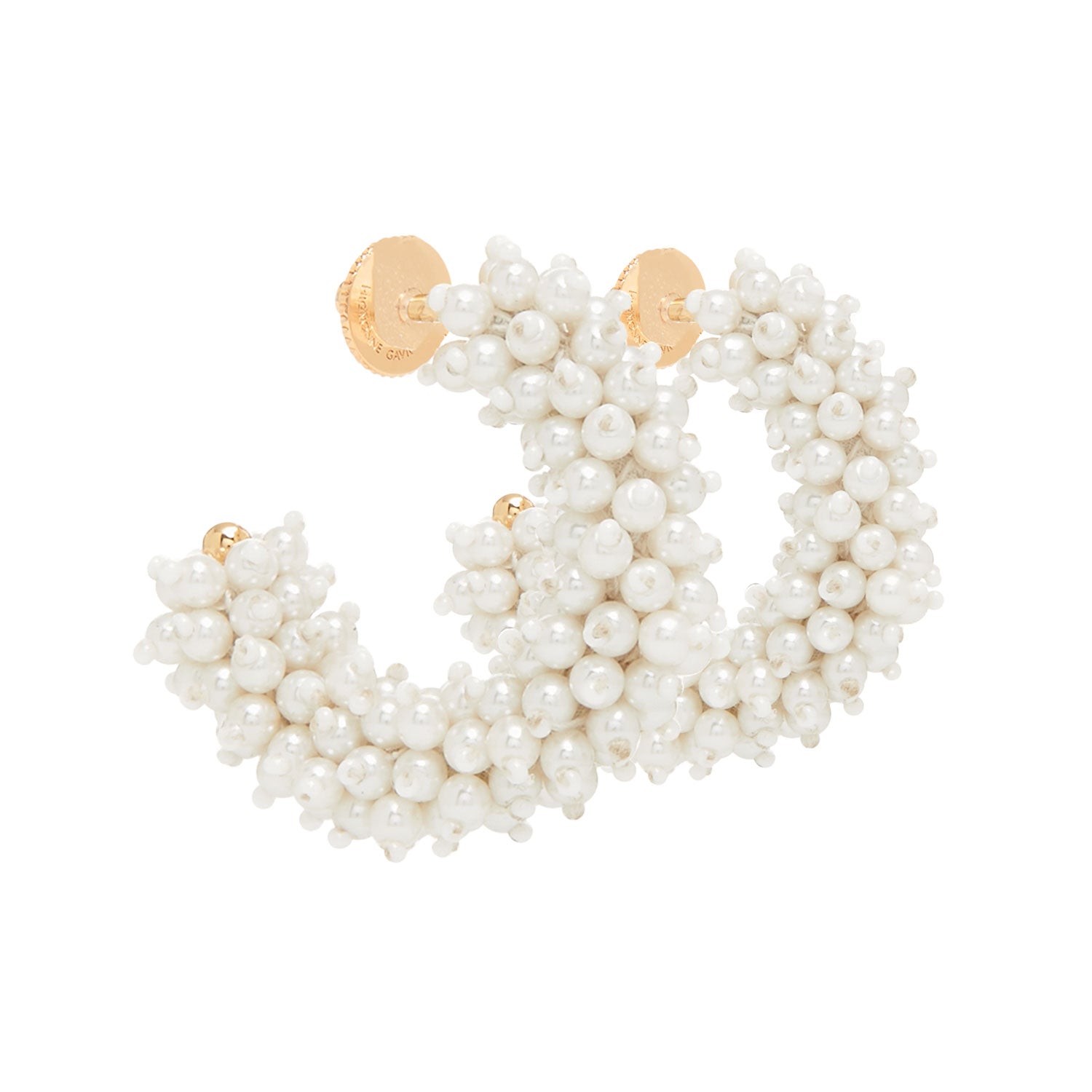Mignonne Gavigan Taylor Mini Hoop Earrings in white gold color