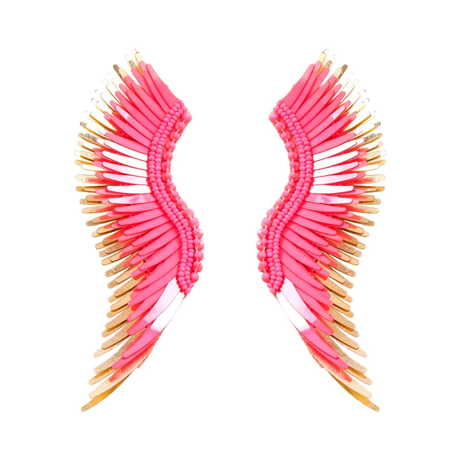 Mignonne Gavigan Madeline Earrings in hot pink color