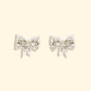 Lexy Stud Earrings White