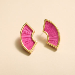 Mini Jane Earrings Magenta