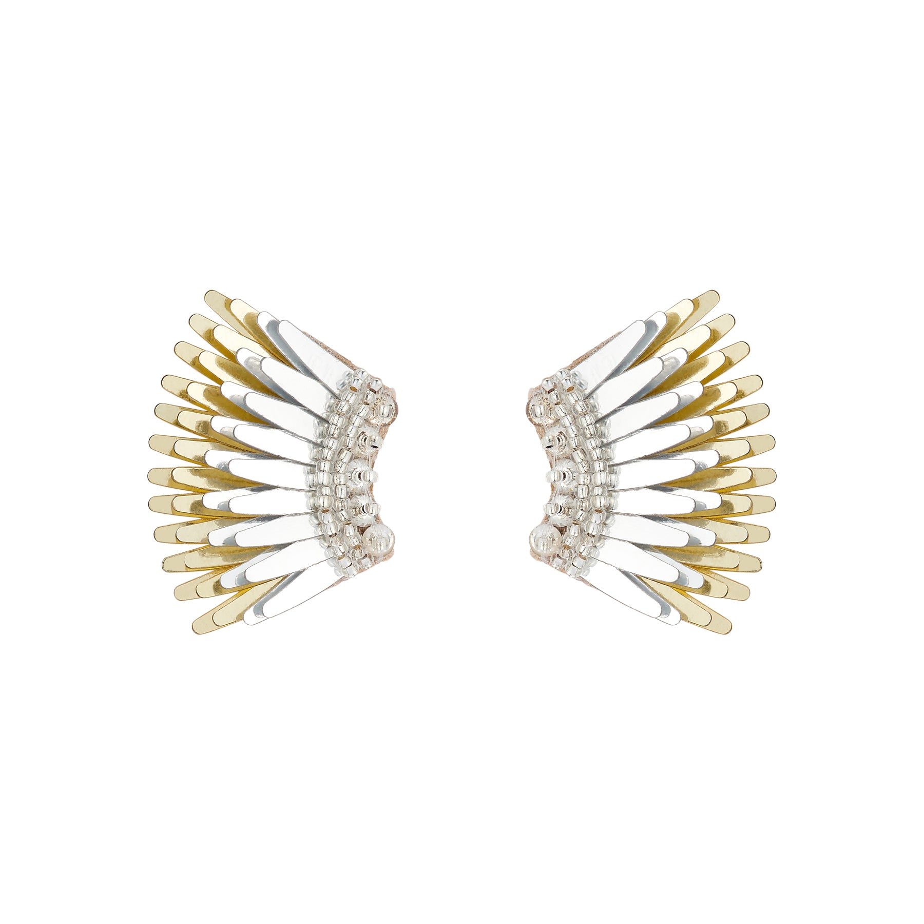 Micro Madeline Earrings Silver Gold