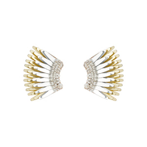 Micro Madeline Earrings Silver Gold