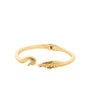Gold Swan Bracelet on White Background