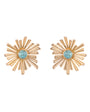Gold Studs with Center Stone