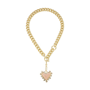 Cordelia Charm Necklace Light Pink