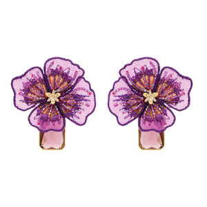 Julian Earrings Purple