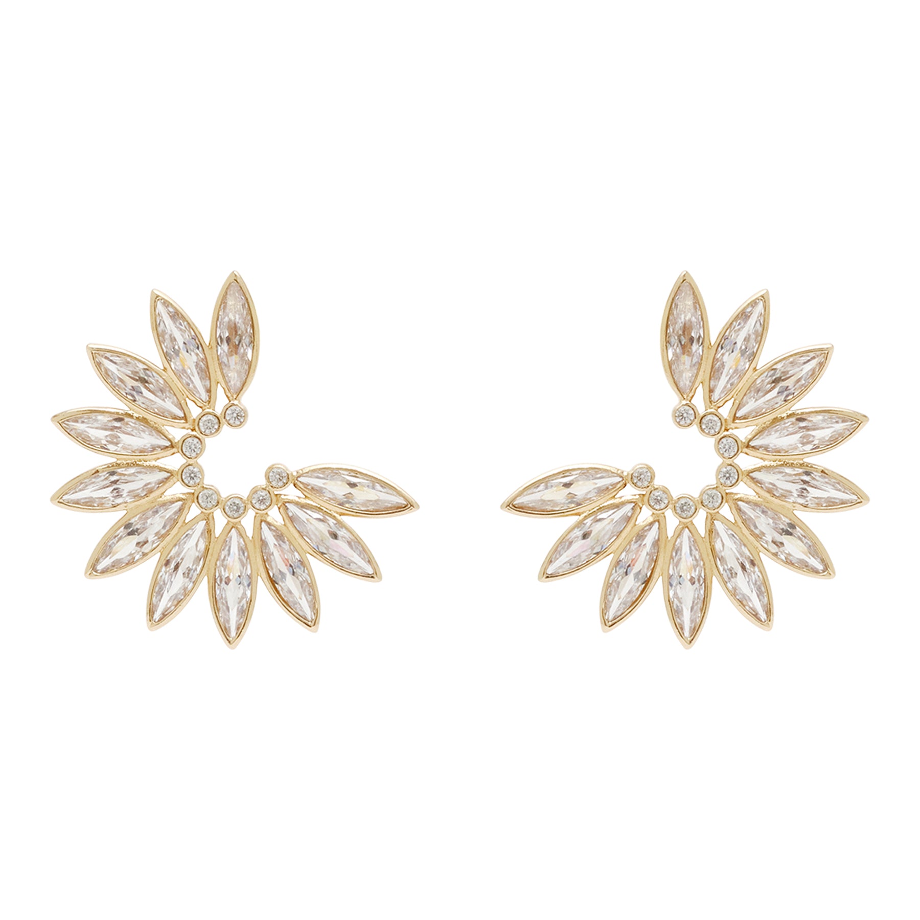 Ines Hoops Gold Clear