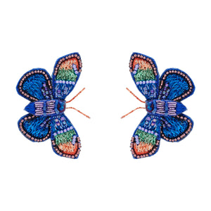 Monique Butterfly Studs Blues