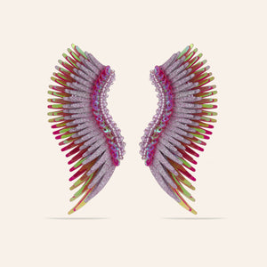 Midi Madeline Earrings Sparkly Magenta