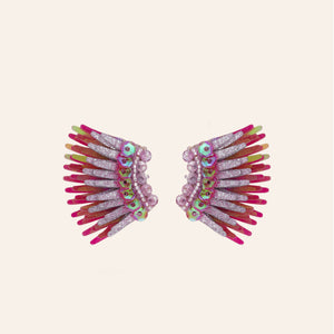 Micro Madeline Earrings Sparkly Magenta