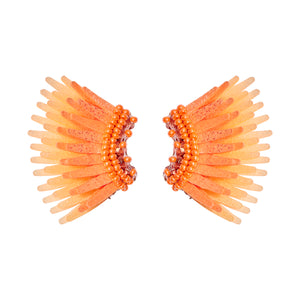 Micro Madeline Earrings Sparkly Orange