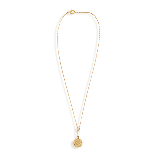 Seeker Glass Crystal Necklace Gold | Mignonne Gavigan