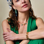 Gold Cuff Bracelet Styled on Model