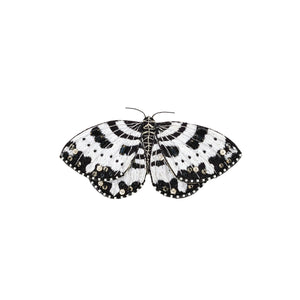 Estelle Butterfly Hairclip Black White