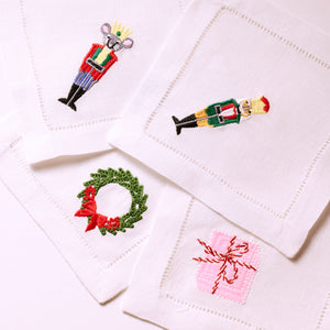 Embroidered Cocktail Napkins