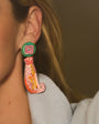 Model Wearing Sirena Earrings