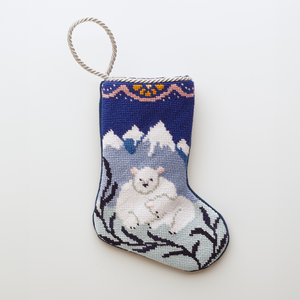 Bauble Stockings x Mignonne Gavigan Polar Bear Stocking Blue White