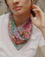 Embroidered Graffiti Bandana Styled on Model
