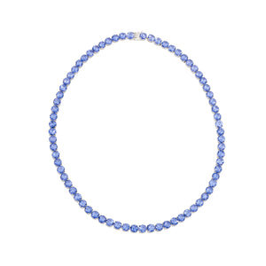 Georgie Crystal Necklace Blue