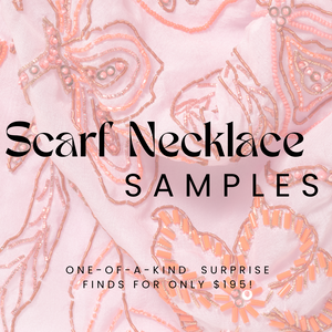 One of a Kind Surprise Scarf Necklace Box Graphic