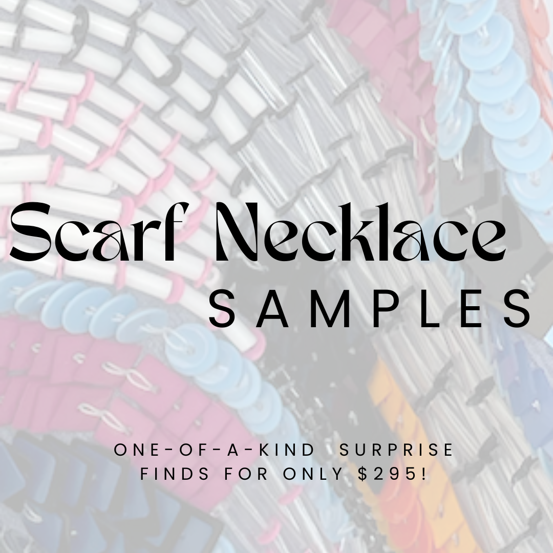 One of a Kind Surprise Scarf Necklace Box Graphic