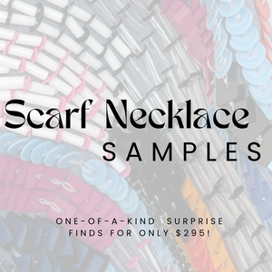 One of a Kind Surprise Scarf Necklace Box Graphic