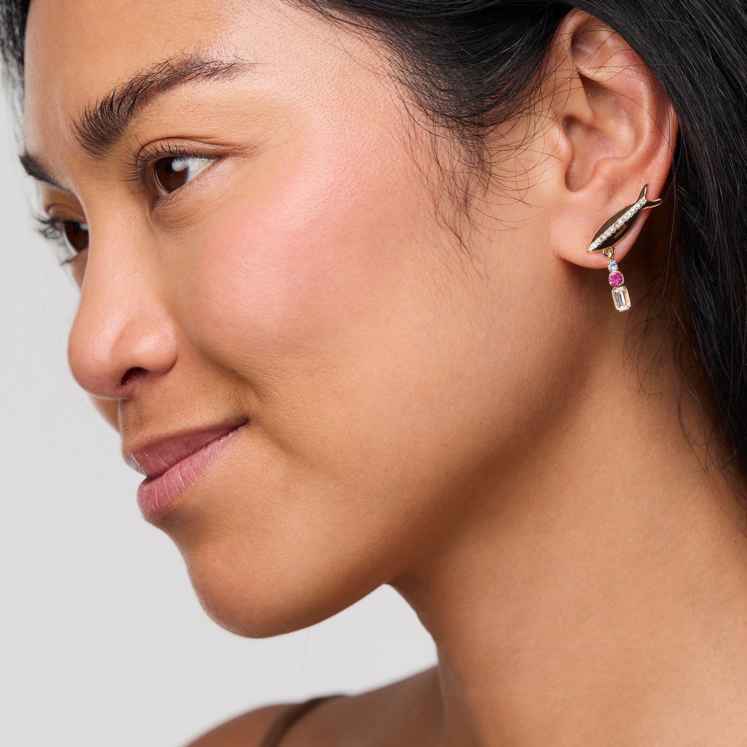 Model wearing Paula Studs