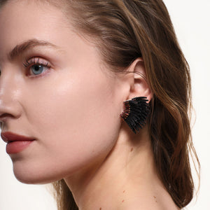 Velvet Gem Mini Madeline Earrings Black