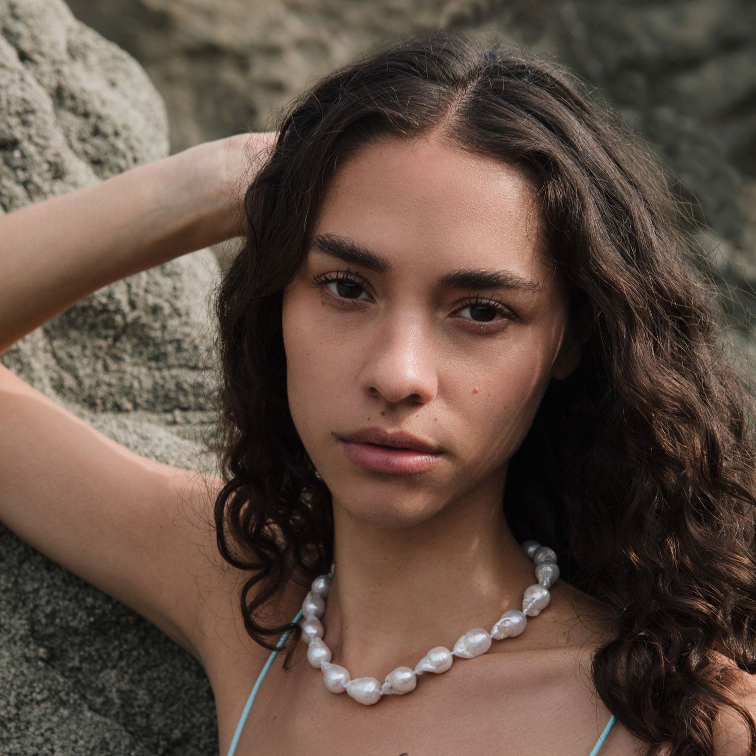 Freshwater Pearl Strand Styled on Model
