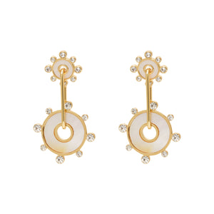 Etna Lux Drop Earring White Gold