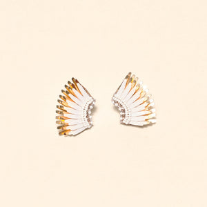 Micro Madeline Earrings Ivory Gold