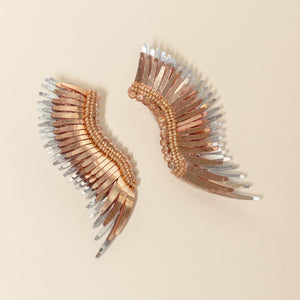 Midi Madeline Earrings Silver Rose Gold