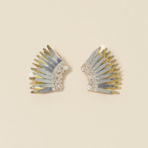 Micro Madeline Earrings Silver Gold