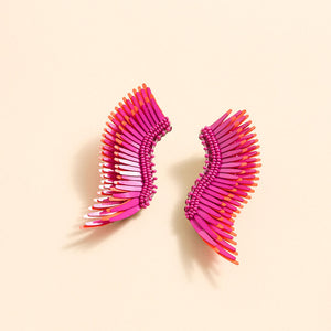 Midi Madeline Earrings Plum Pastel Pink