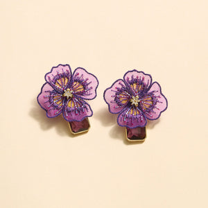 Julian Earrings Purple