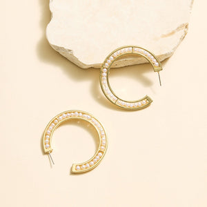 Lux Betty Hoops White Gold