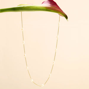 Lina Pearl Necklace White Gold