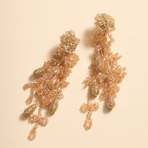 Rudy Lux Earrings Champagne Crystal