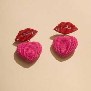 Kiss Kiss Drop Earrings