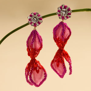 Rosana Lux Earrings Hot Pink