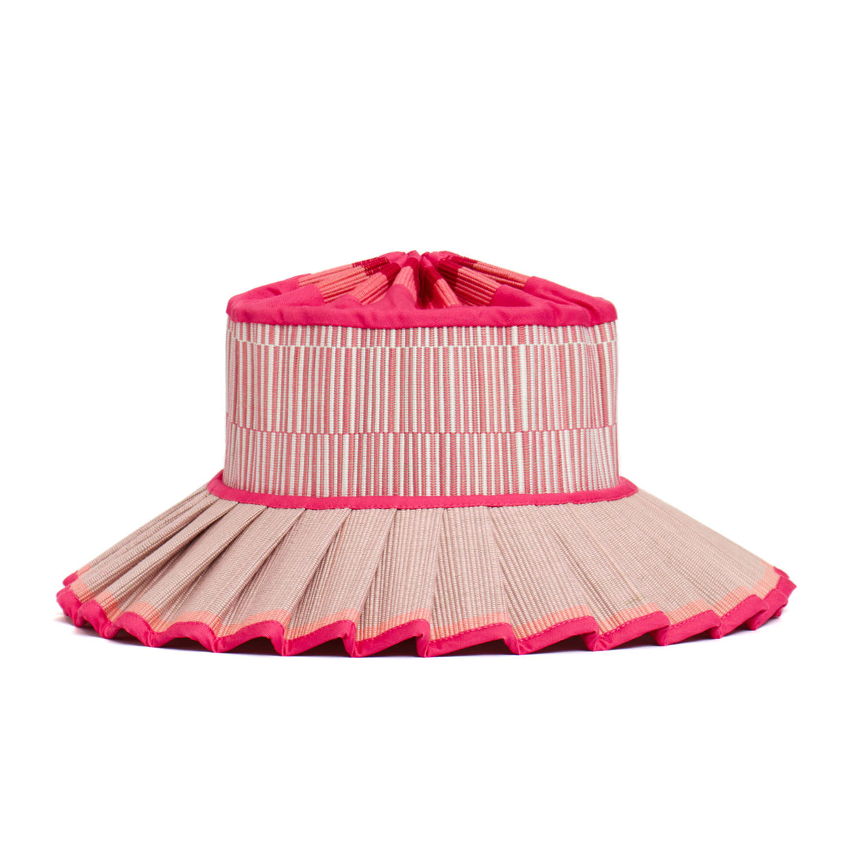 MG X Lorna Murray Capri Midi Hat Hot Pink – 100% Natural Grass