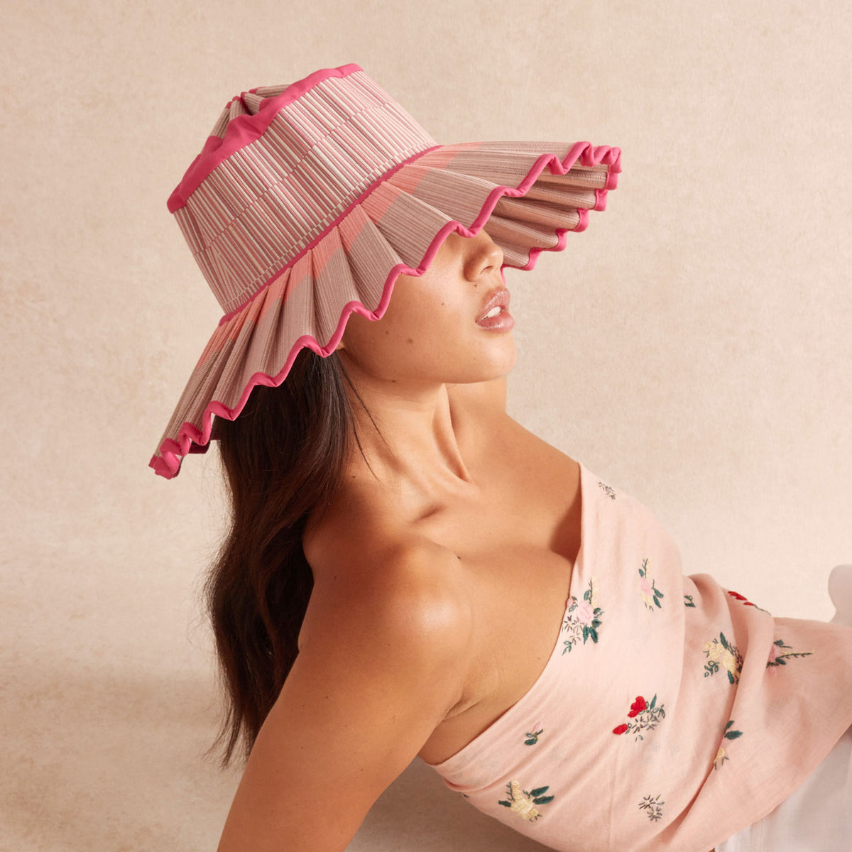 MG X Lorna Murray Capri Maxi Hat Hot Pink – Mignonne Gavigan