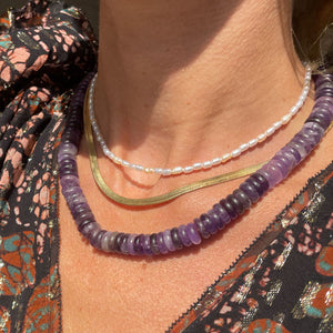 Billie Collar Necklace Purple